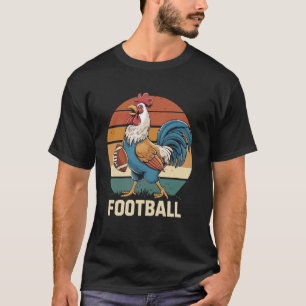 Camiseta galo Jogando Futebol Americano retrô vintage galo