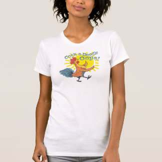 Camiseta Galo-um-Doodle Oops! o tshirt das mulheres
