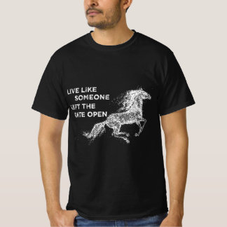 Camiseta Galopando Ao Vivo Como Se Alguém Deixasse A Porta