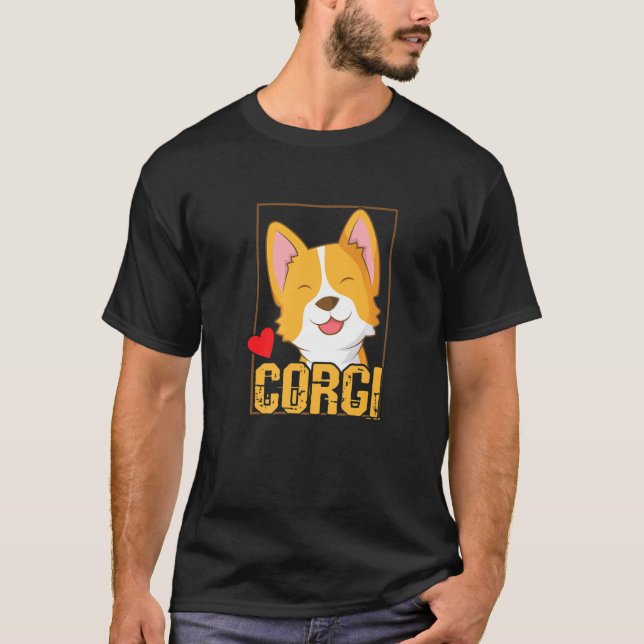 Camiseta Galsh Corgi Cardigan Dog (Frente)