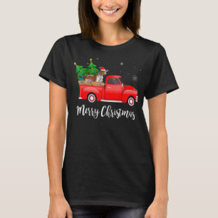 Camiseta Galsh Springer Spaniel Red Truck Árvore De Natal X
