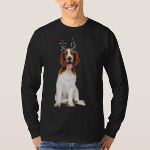 Camiseta Galsh Springer Spaniel Reindeer Cão de Natal