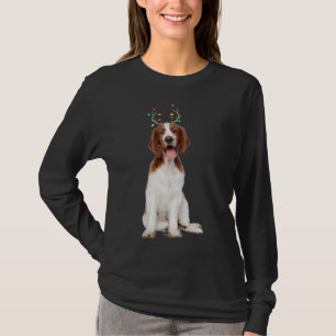 Camiseta Galsh Springer Spaniel Reindeer Cão de Natal