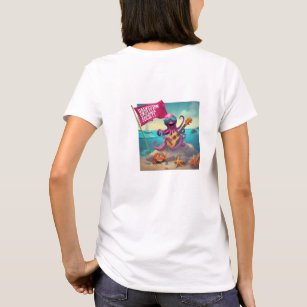 Camiseta Galveston Ukulele Camisa-T feminina Octopus F&B