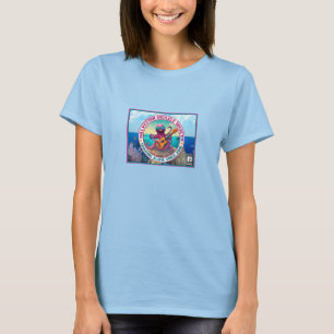 Camiseta Galveston Ukulele GUS A Camisa-T feminina do polvo