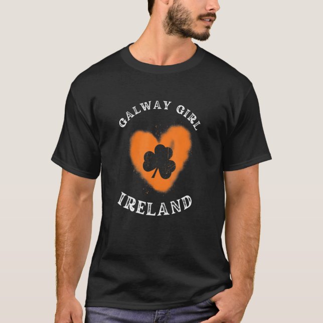 Camiseta GALWAY GIRL Shamrock Gaelic Football and Hurling V (Frente)