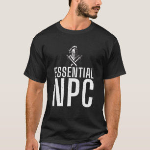 Camiseta Gam de Conselho com função de mesa LARP do NPC e