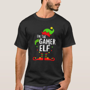 Camiseta Gam de Vídeo Xmas da Família Gamer Elf Corresponde