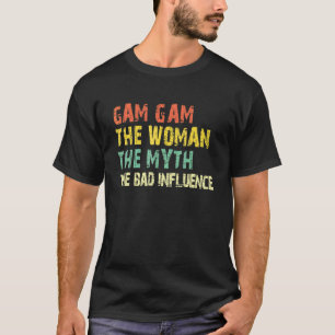 Camiseta Gam Gam A Mulher O Mito A Má Influência Vinta