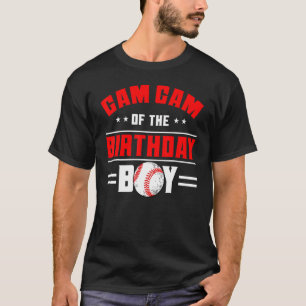 Camiseta Gam Gam Da Família Tema De Beisebol Do Aniversário