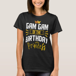 Camiseta Gam Gam Do Aniversário Partido Princesa Bday Celeb