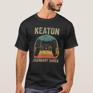 Camiseta Gama de Vídeo do Nome Legendário do Jogador Person