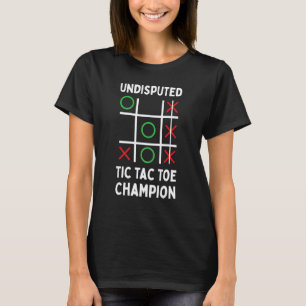 Camiseta Gama Engraçada De Tic Tac Toe Champion