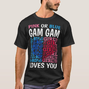 Camiseta Gama Rosa Ou Azul Te Ama O Gênero Reveal Bebê