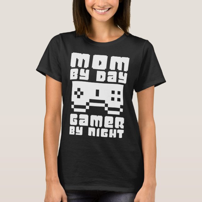Camiseta Gamamer Mãe Motherhood Joystick Controller Video G (Frente)