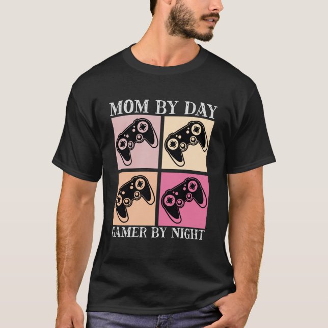 Camiseta Gamamer Mãe Motherhood Joystick Controller Video G (Frente)