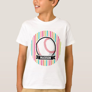 Camiseta Gamas Coloridas; Softball Personalizado