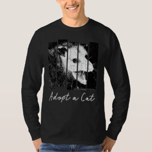 Camiseta Gambá de Gato Vintage Adote