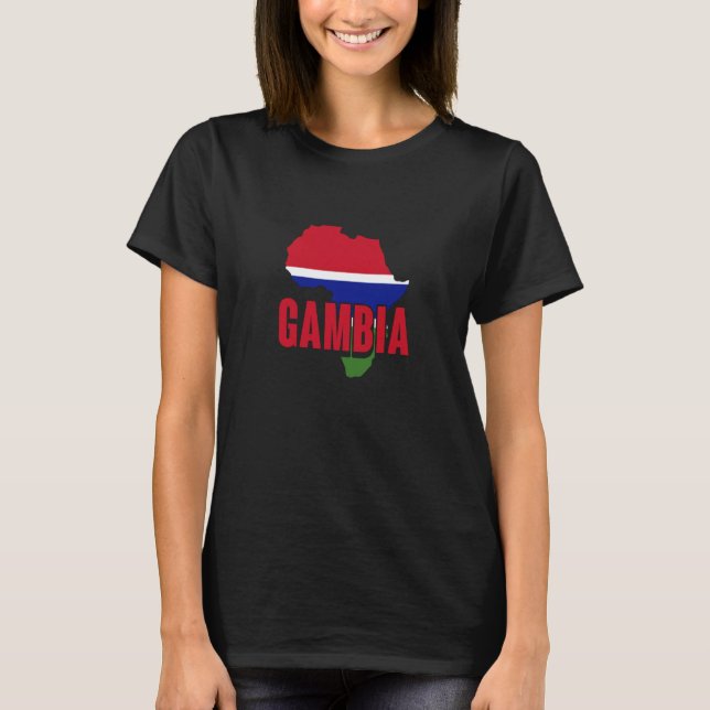 Camiseta Gambia African Pride and Heritage  1 (Frente)