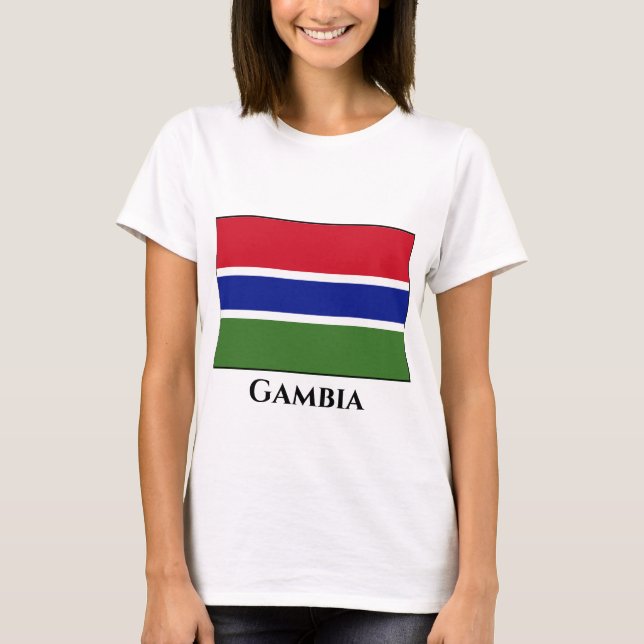 Camiseta Gâmbia Flag (Frente)