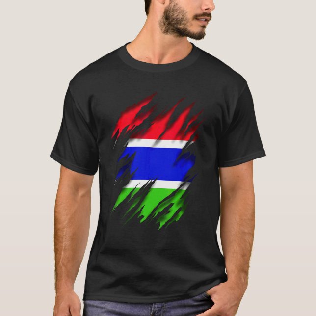Camiseta Gâmbia Flag (Frente)