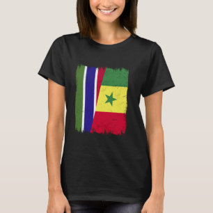 Camiseta Gâmbia Senegal Meia Bandeira Gambiana Senegalesa H