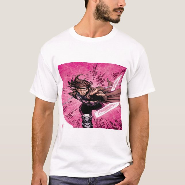 Camiseta Gambit X-Men: El Maestro de las Cartas (Frente)