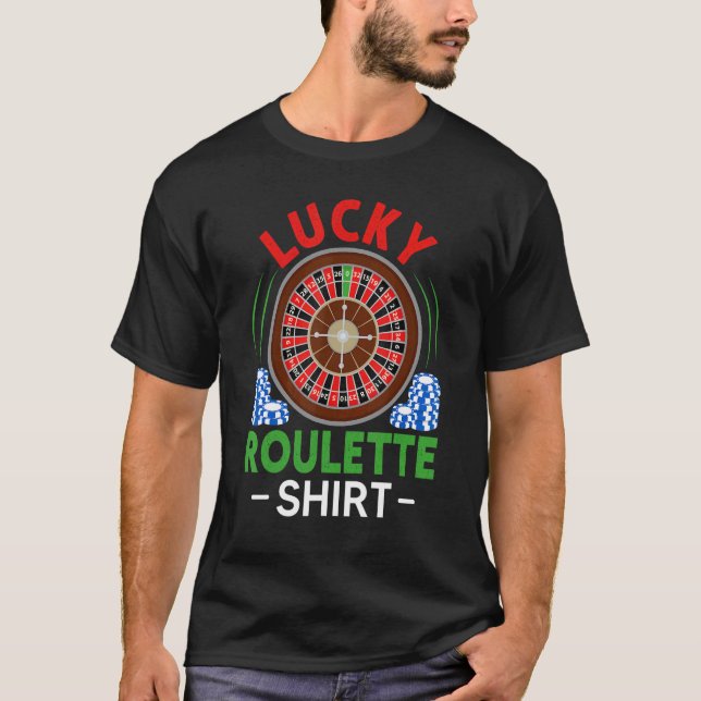 Camiseta Gambler Roulette Wheel Lucky Roulette (Frente)