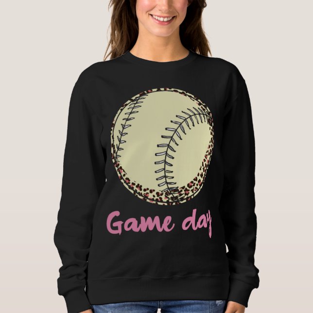 Camiseta Game Day Baseball Leopard (Frente)
