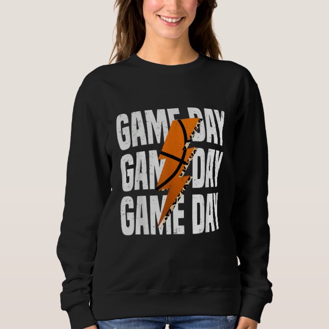 Camiseta Game Day Basketball Leopard Lightning (Frente)