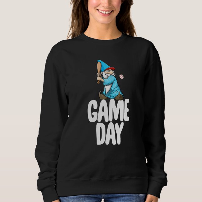 Camiseta Game Day Gnome  Baseball Game Celebration Women (Frente)