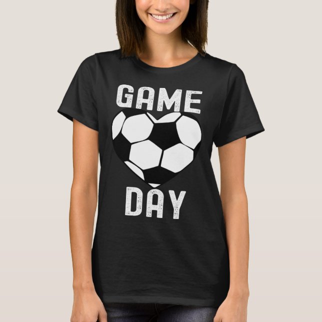 Camiseta Game Day Soccer Football Players  Quotes Family (Frente)