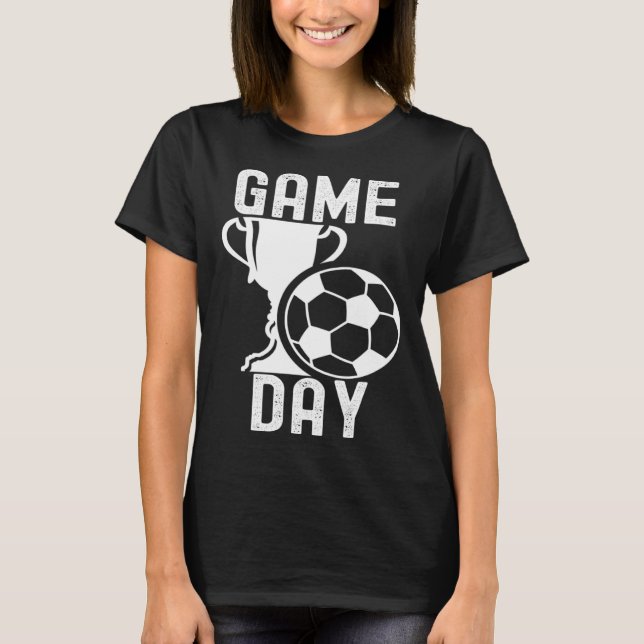 Camiseta Game Day Soccer Football  Players Quotes Family (Frente)