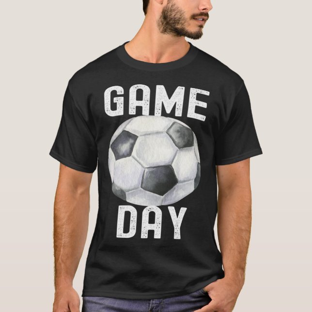 Camiseta Game Day Soccer Football  Quotes Costume Family (Frente)
