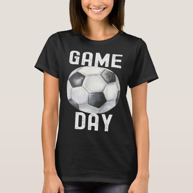 Camiseta Game Day Soccer Football  Quotes Costume Family (Frente)