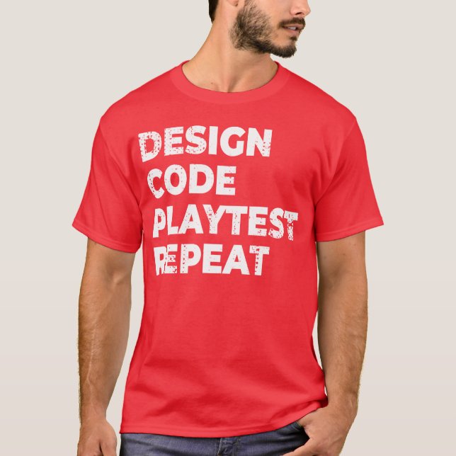 Camiseta Game Development Progress vintage (Frente)