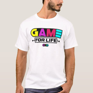 Camiseta Game For Life Video Game Player Gamer Nerd