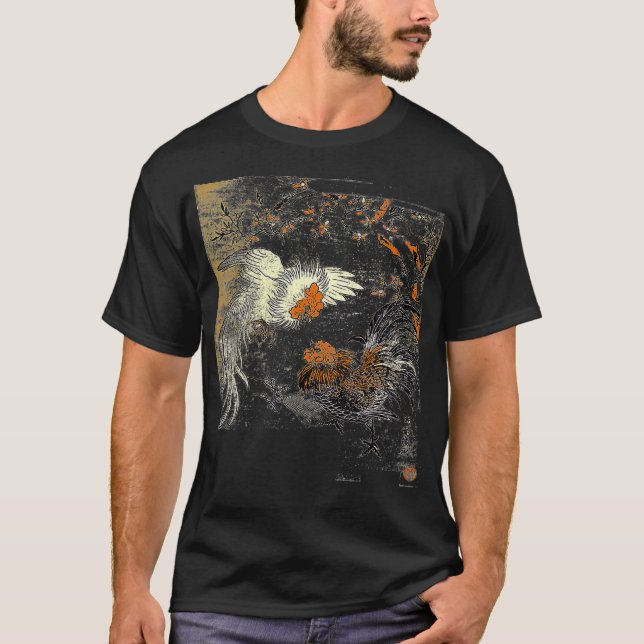 Camiseta Game Fowl Fighting Roosters Cockfighting vintage  (Frente)