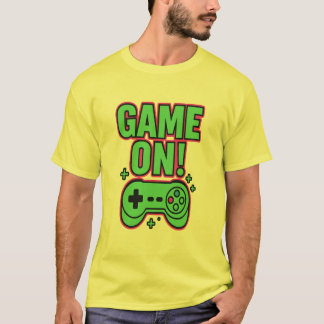Camiseta Game On! – Arte de Jogos Retrô