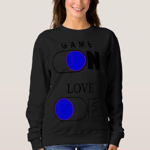 Camiseta Game On Love Off Vibeses Trabalho de arte