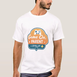 Camiseta Game On Parent – Level Up Life Gamer Mom Dad 