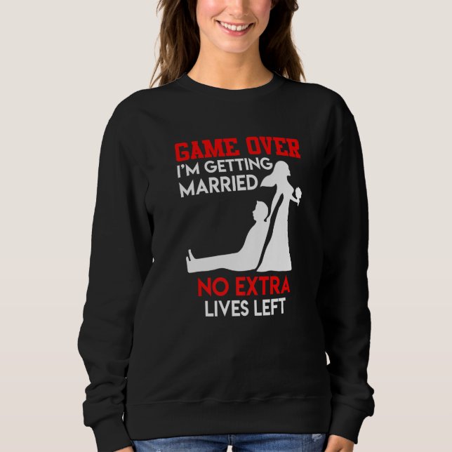 Camiseta Game over  bachelor party groom wedding (Frente)