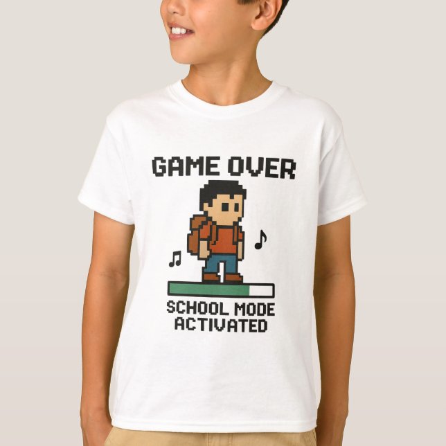 Camiseta Game Over - Back to School (Frente)