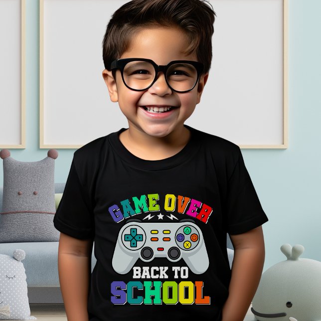 Camiseta Game Over Back to School – Funny Gamer  (Criador carregado)