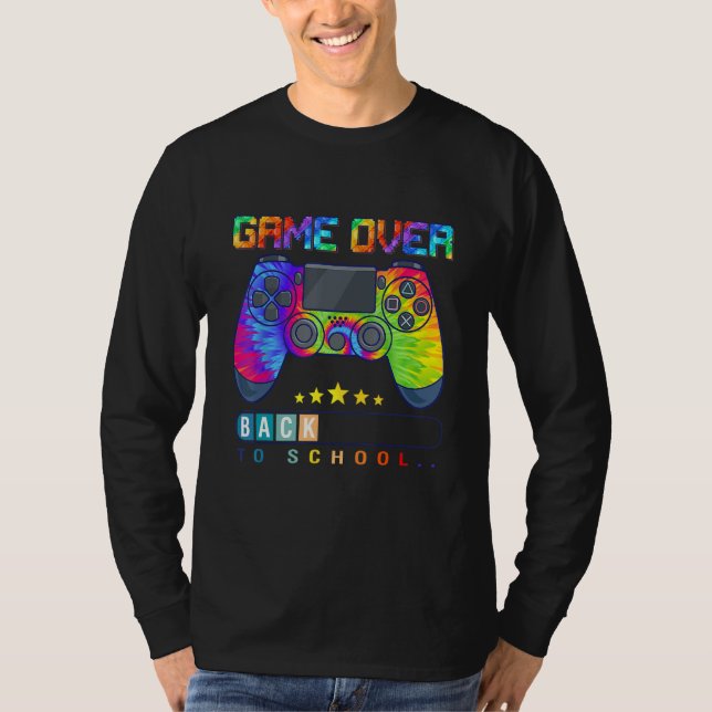 Camiseta Game Over Back To School   Kids First Day School 1 (Frente)
