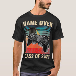 Camiseta Game Over Class of 2021 Videos games Graduation Ga