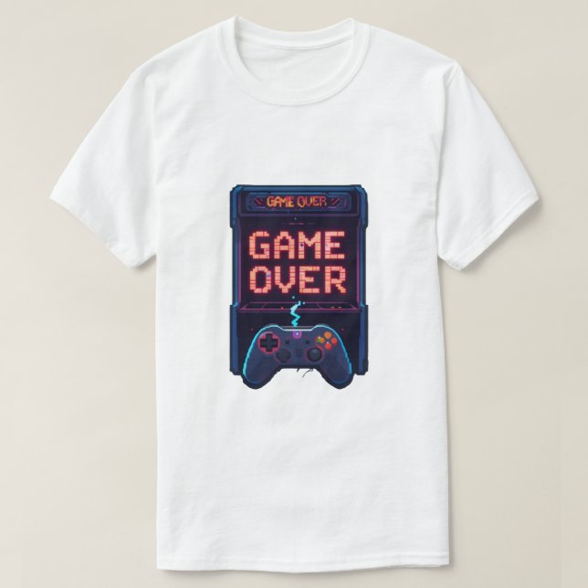 Camiseta Game Over Controller Design (Frente do Design)
