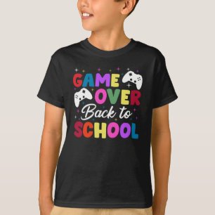 Camiseta Game Over De Volta à Escola