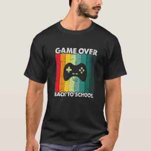 Camiseta Game Over De Volta à Escola Controle Professor Alu