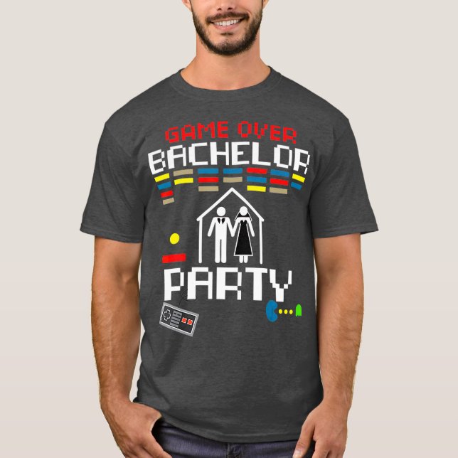 Camiseta Game Over Groom   Getting Married Tee (Frente)